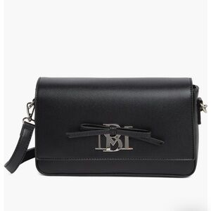 Badgley Mischka Black Crossbody Bag with Bow Accent NWT